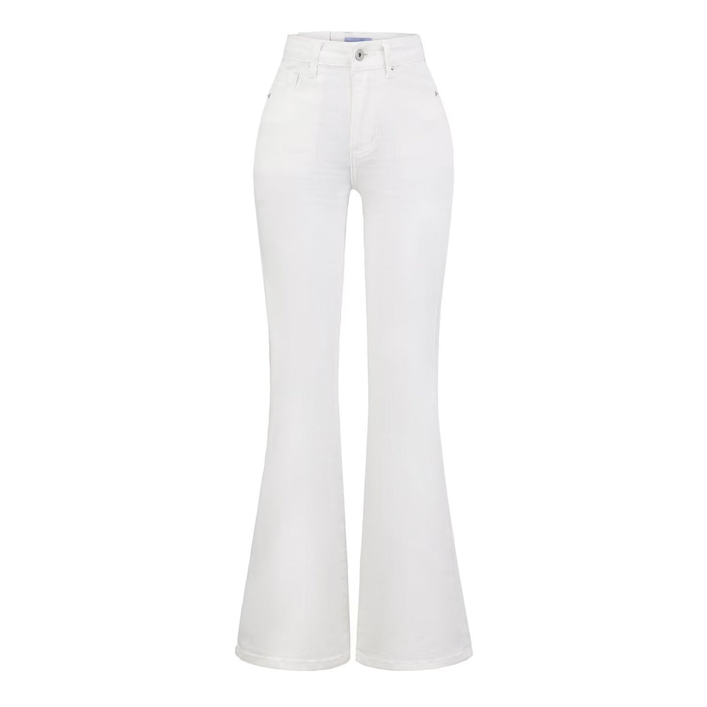 Women's Light Blue High Waist Slim Fit Bootcut Jeans