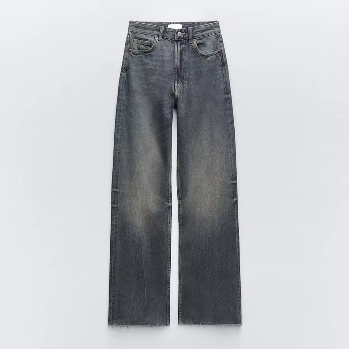 Women's High Waist Wide Leg Denim Pants